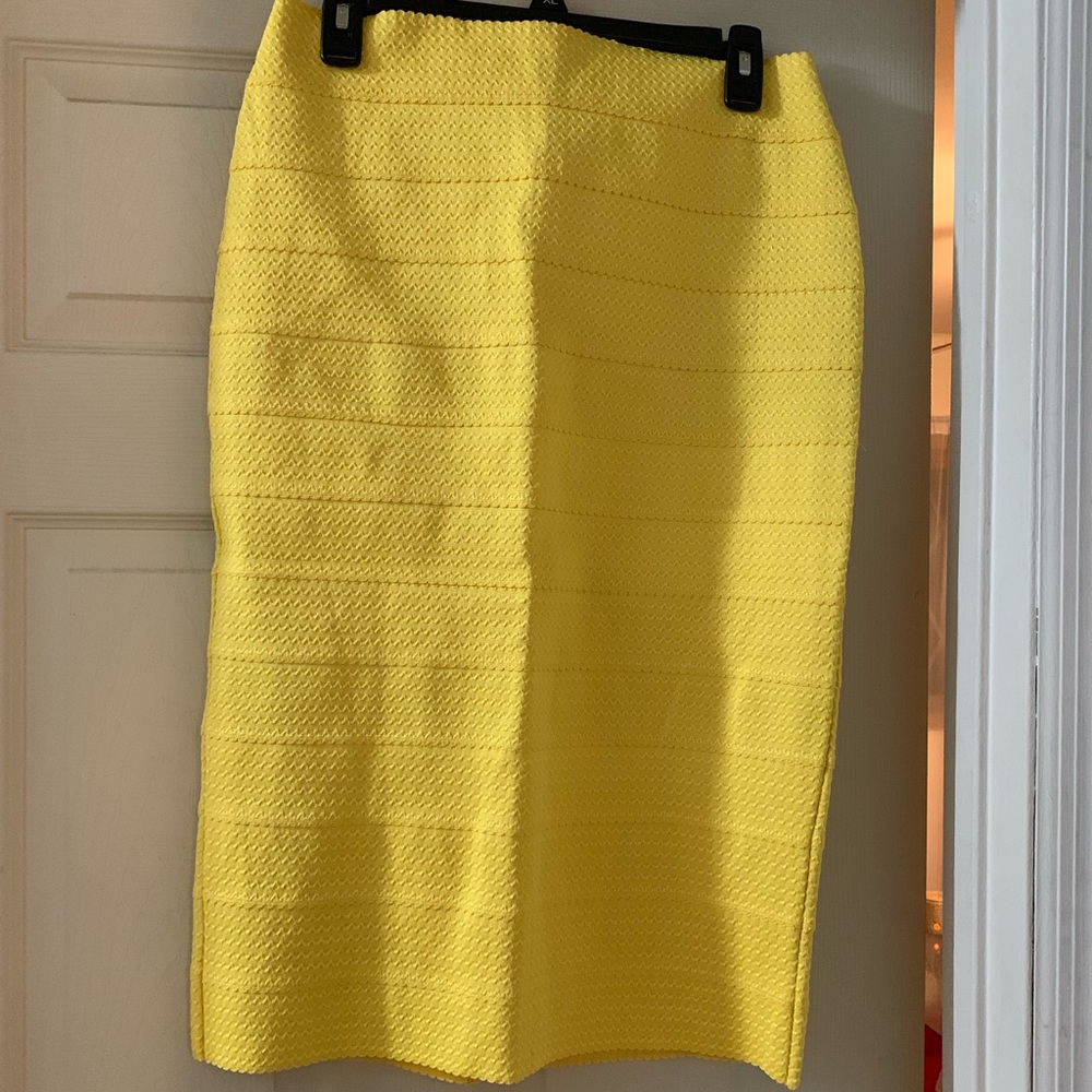 Yellow Pencil Skirt